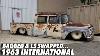 Bagged 1963 International Harvester Sitting On 20 Detroit Steel Wheels Full Walk Around
