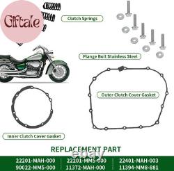 Clutch Kit Heavy Duty Springs & Cover Gasket Compatible with Honda Shadow Aero 1