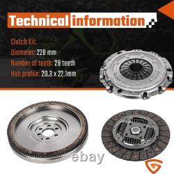 Clutch Kit Replacement Heavy Duty Fit for Seat Leon Skoda Octavia 1.6 TDI 228mm