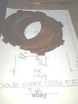 Copper Clutch Plates 9 Off Matrix 6x3/4 Lugs 3.3/4 I/d Heavy Duty £180 Ono