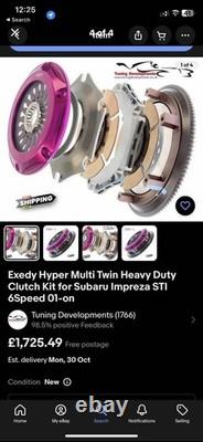 Exedy Hyper Multi Twin Heavy Duty Clutch Kit for Subaru Impreza STI 6Speed 01-on
