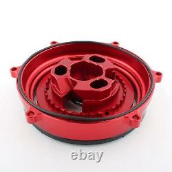Heavy Duty Clutch Cover for Ducati, CNC Racing Clear Clutch Cover with Spring
