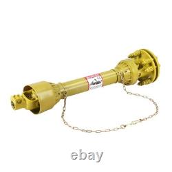 Heavy Duty Tractor PTO Shaft 1-3/8x6, Slip Clutch, Plastic Shield, 31.5 41