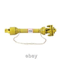 Heavy Duty Tractor PTO Shaft 1-3/8x6, Slip Clutch, Plastic Shield, 31.5 41