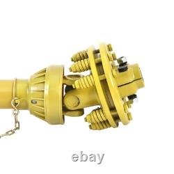 Heavy Duty Tractor PTO Shaft 1-3/8x6, Slip Clutch, Plastic Shield, 31.5 41