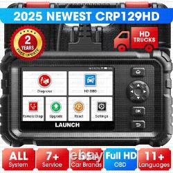 LAUNCH CRP129 HD Heavy Duty Truck Scanner DPF Regen Injector Cutoff Full System