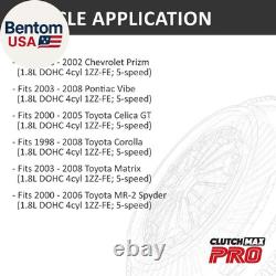 Pro Heavy Duty OEM Clutch Kit with Flywheel Compatible with 1998-2008 Chevrolet