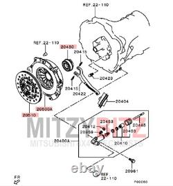 Kit d'embrayage renforcé en 3 pièces pour Mitsubishi Pajero Shogun Sport Kr3w 2.5d