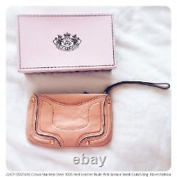 Sac à main en cuir rose nude Juicy Couture avec couronne en acier inoxydable de qualité solide