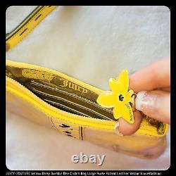 Sac à main pochette Daisy Bee en velours jaune en cuir JUICY COUTURE RAPIDE
